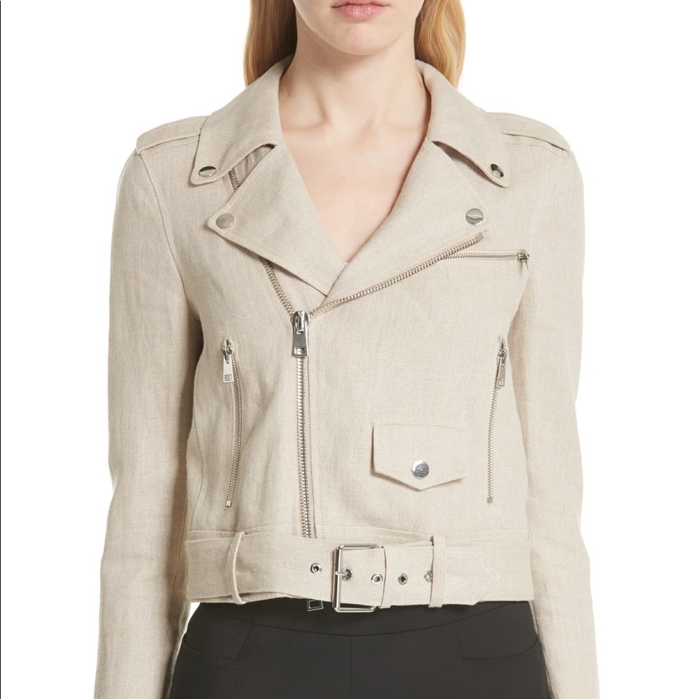 Theory shrunken moto jacket